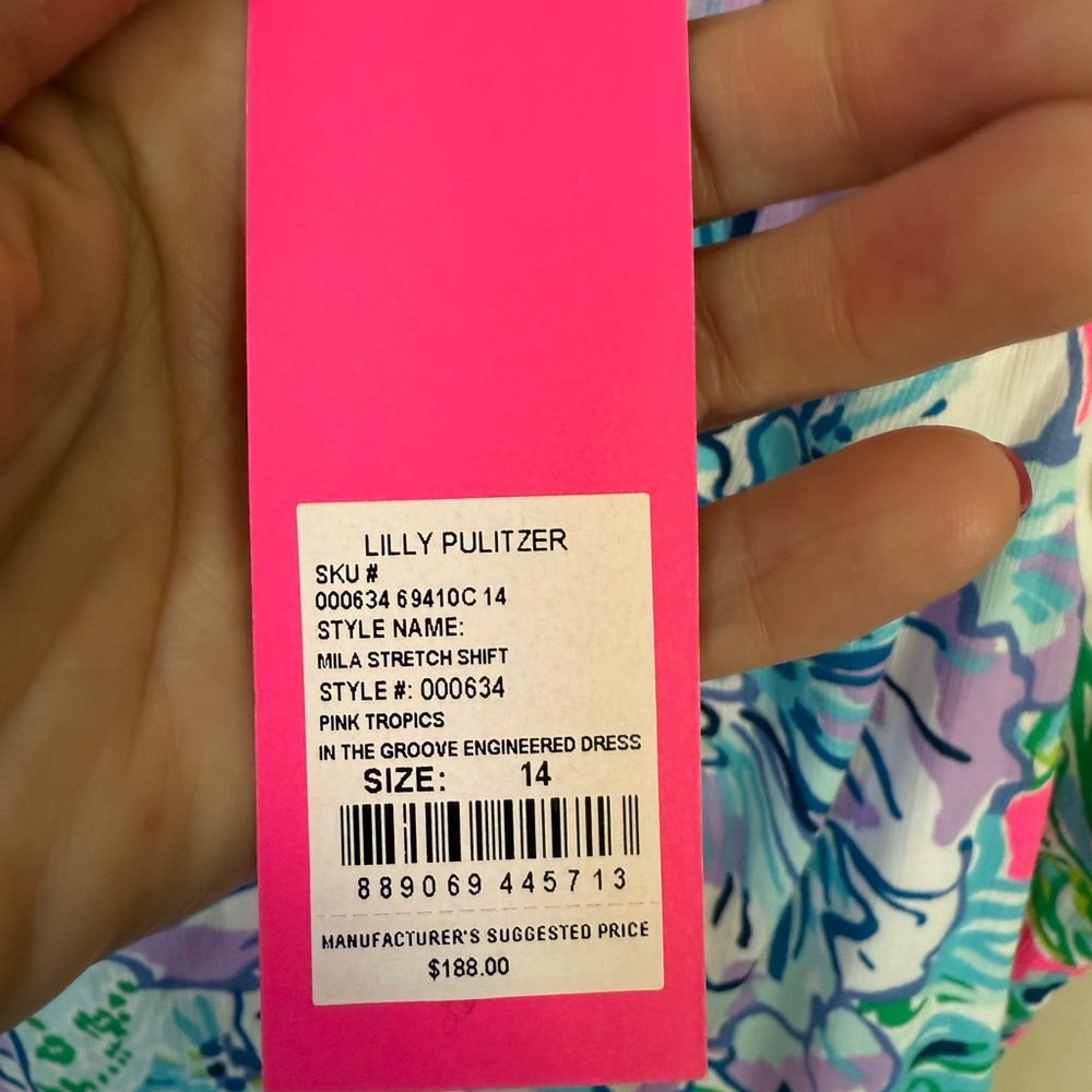 Lilly Pulitzer Women's Pink Floral Dress - Picture 2 of 7